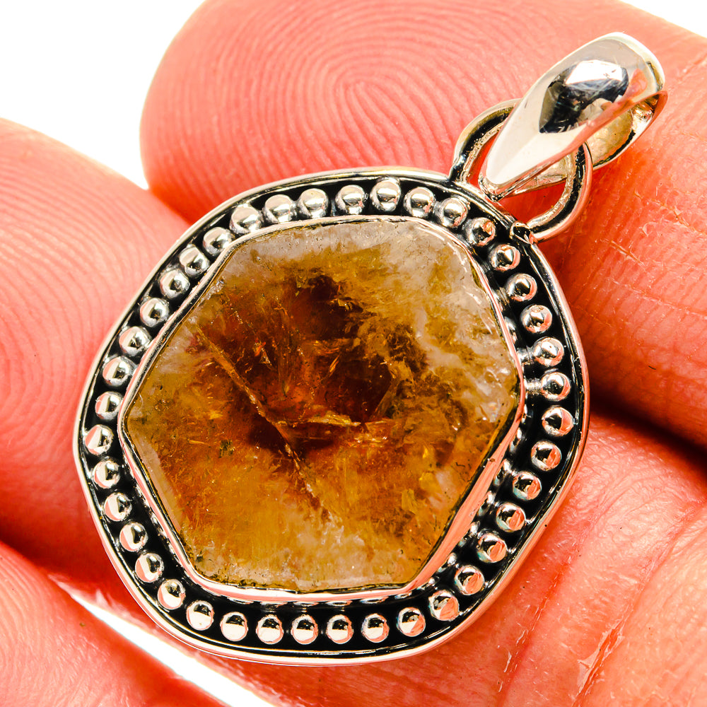 Citrine Pendants handcrafted by Ana Silver Co - PD25328