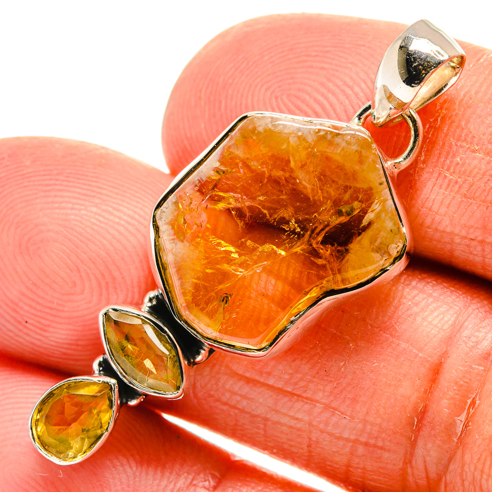 Citrine Pendants handcrafted by Ana Silver Co - PD25329
