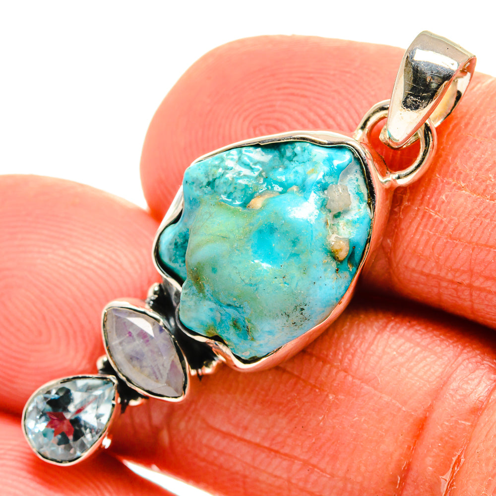 Turquoise Pendants handcrafted by Ana Silver Co - PD25334