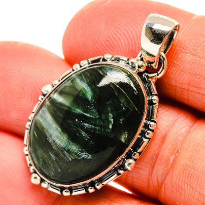 Seraphinite Pendants handcrafted by Ana Silver Co - PD25352