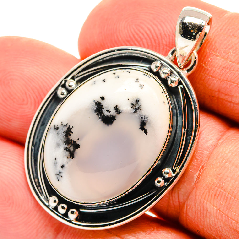Dendritic Opal Pendants handcrafted by Ana Silver Co - PD25353