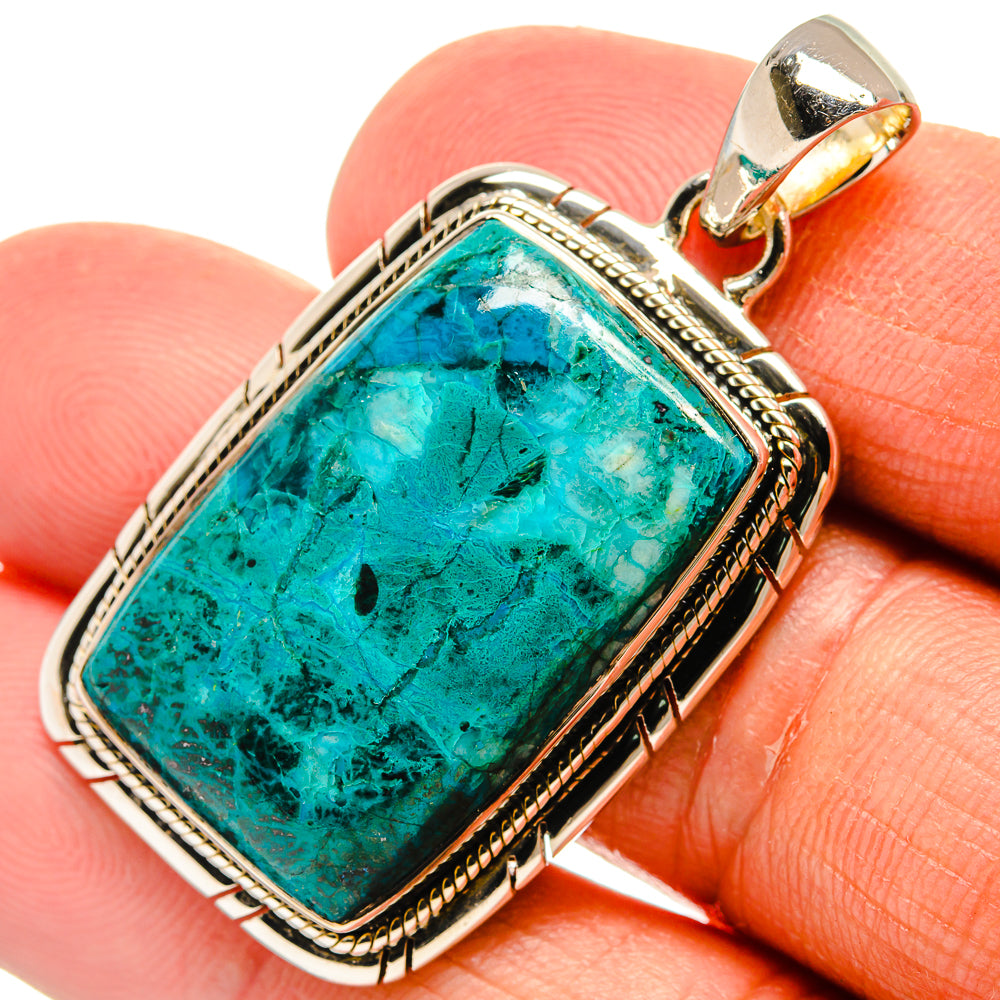 Chrysocolla Pendants handcrafted by Ana Silver Co - PD25360