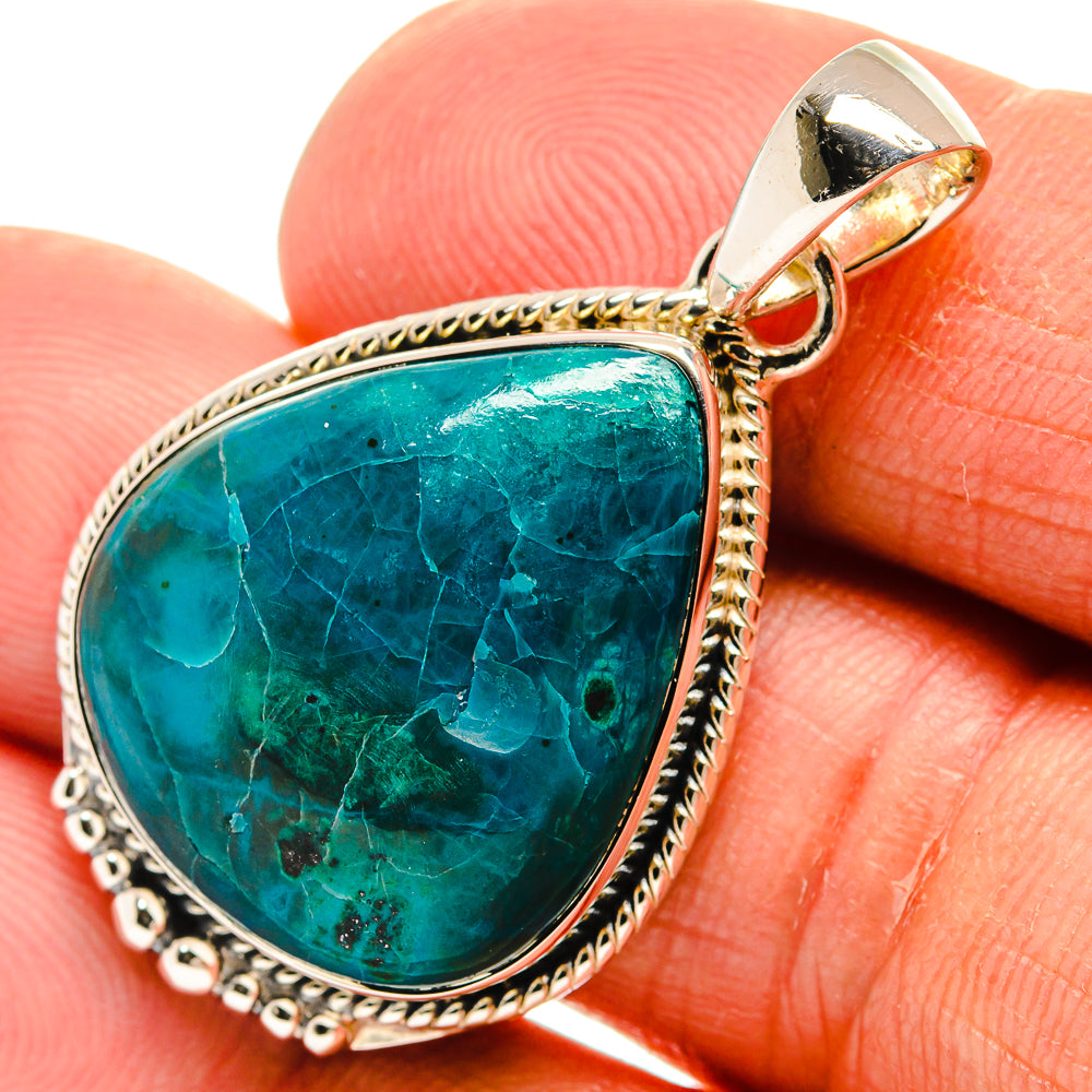 Chrysocolla Pendants handcrafted by Ana Silver Co - PD25363