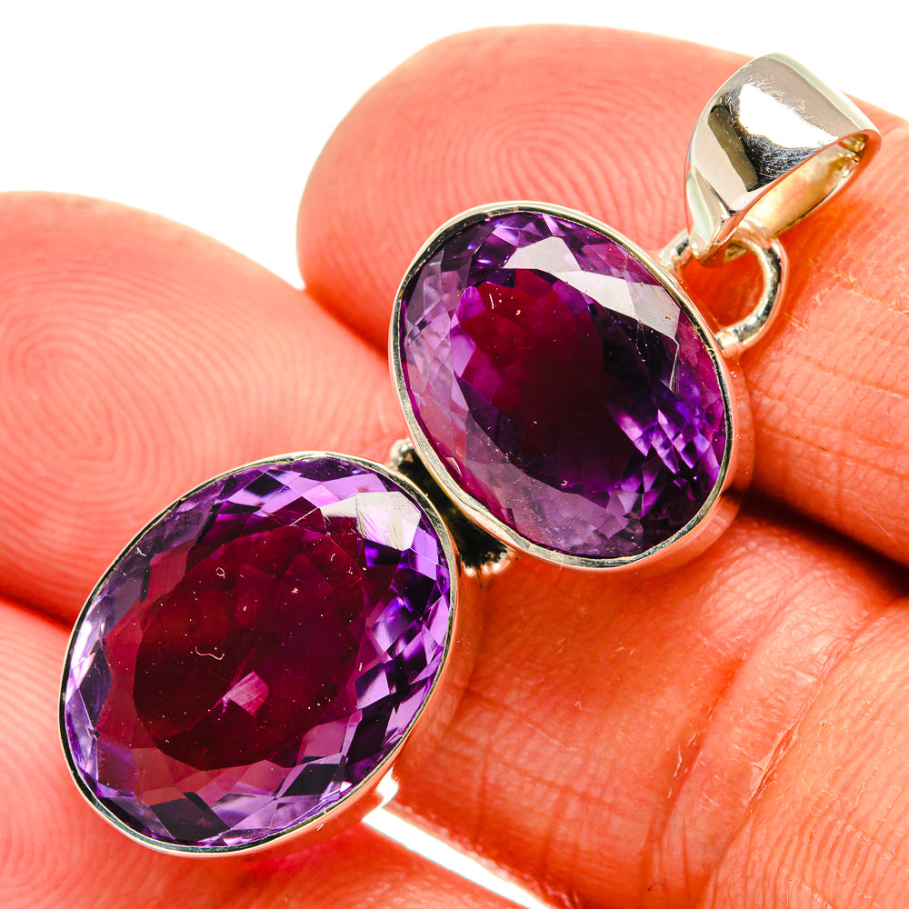 Amethyst Pendants handcrafted by Ana Silver Co - PD25373