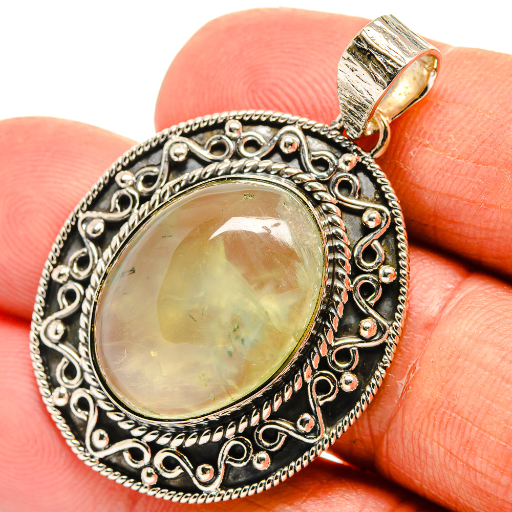 Prehnite Pendants handcrafted by Ana Silver Co - PD25378