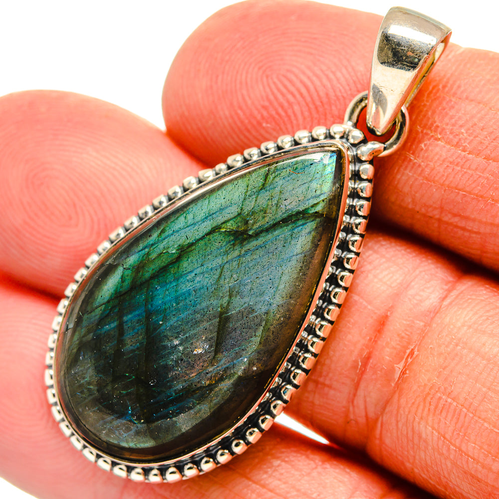 Labradorite Pendants handcrafted by Ana Silver Co - PD25384