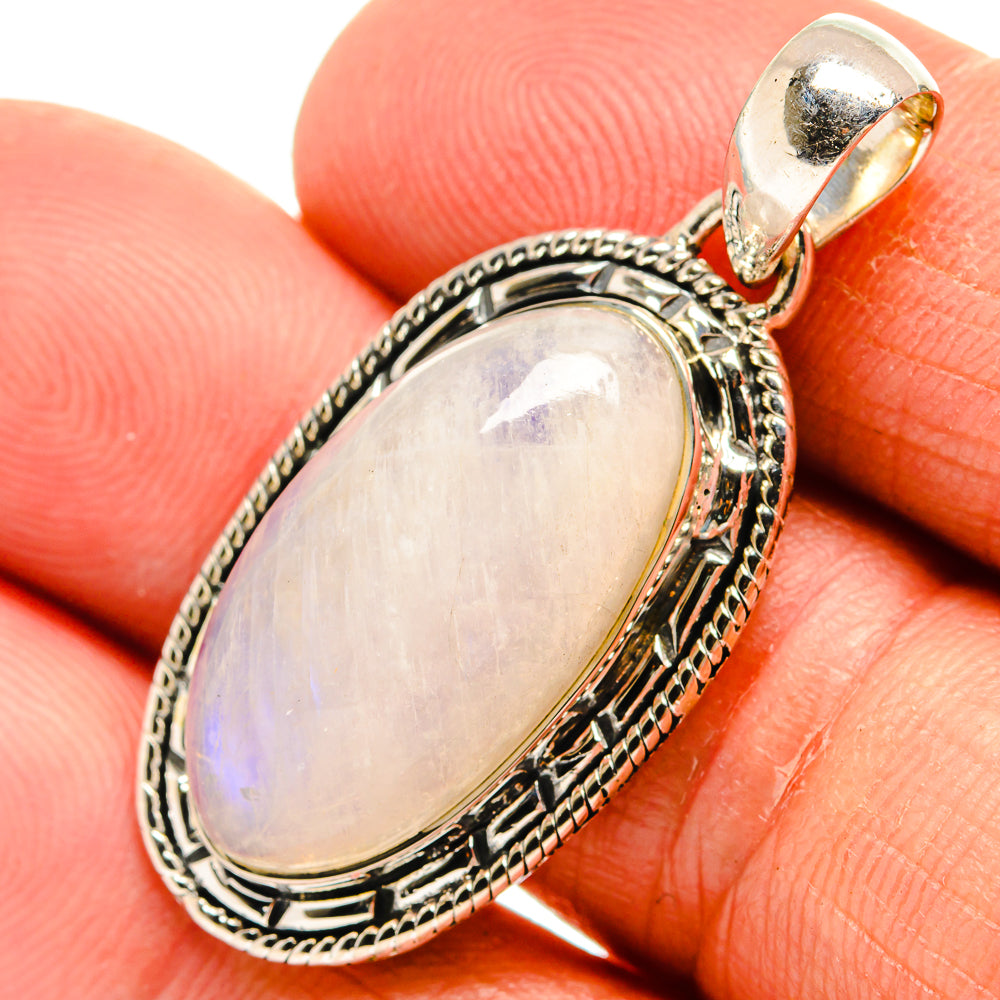 Rainbow Moonstone Pendants handcrafted by Ana Silver Co - PD25388