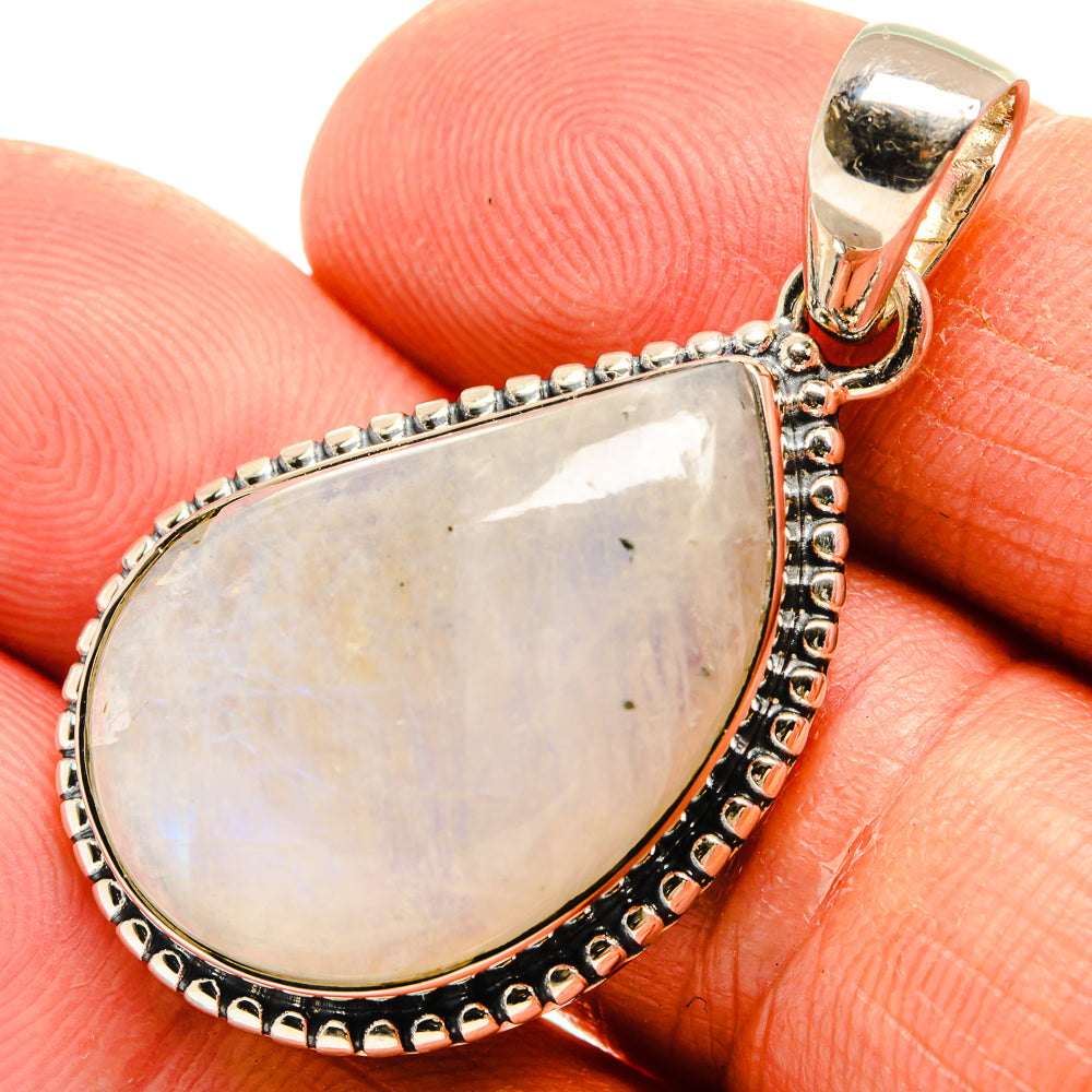 Rainbow Moonstone Pendants handcrafted by Ana Silver Co - PD25390