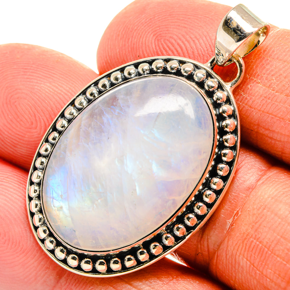 Rainbow Moonstone Pendants handcrafted by Ana Silver Co - PD25392