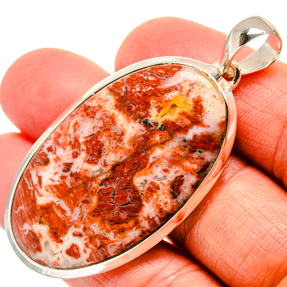 Crazy Lace Agate Pendants handcrafted by Ana Silver Co - PD25397