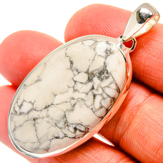 Howlite Pendants handcrafted by Ana Silver Co - PD25398