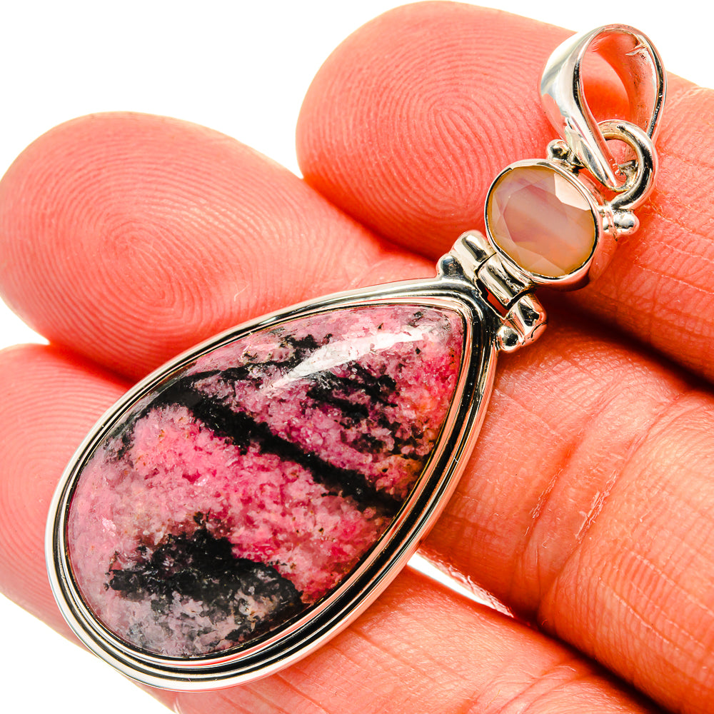 Rhodonite Pendants handcrafted by Ana Silver Co - PD25411
