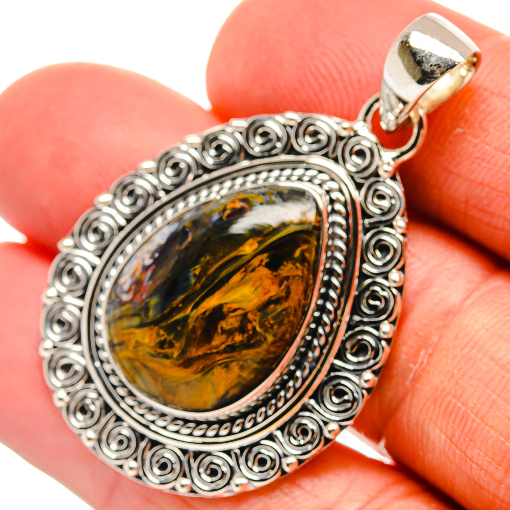 Pietersite Pendants handcrafted by Ana Silver Co - PD25412