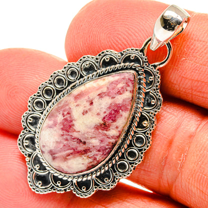Pink Tourmaline In Quartz Pendants handcrafted by Ana Silver Co - PD25415