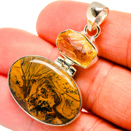 Picture Jasper Pendants handcrafted by Ana Silver Co - PD25430