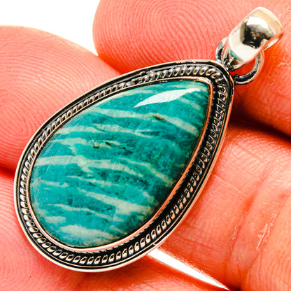 Amazonite Pendants handcrafted by Ana Silver Co - PD25435