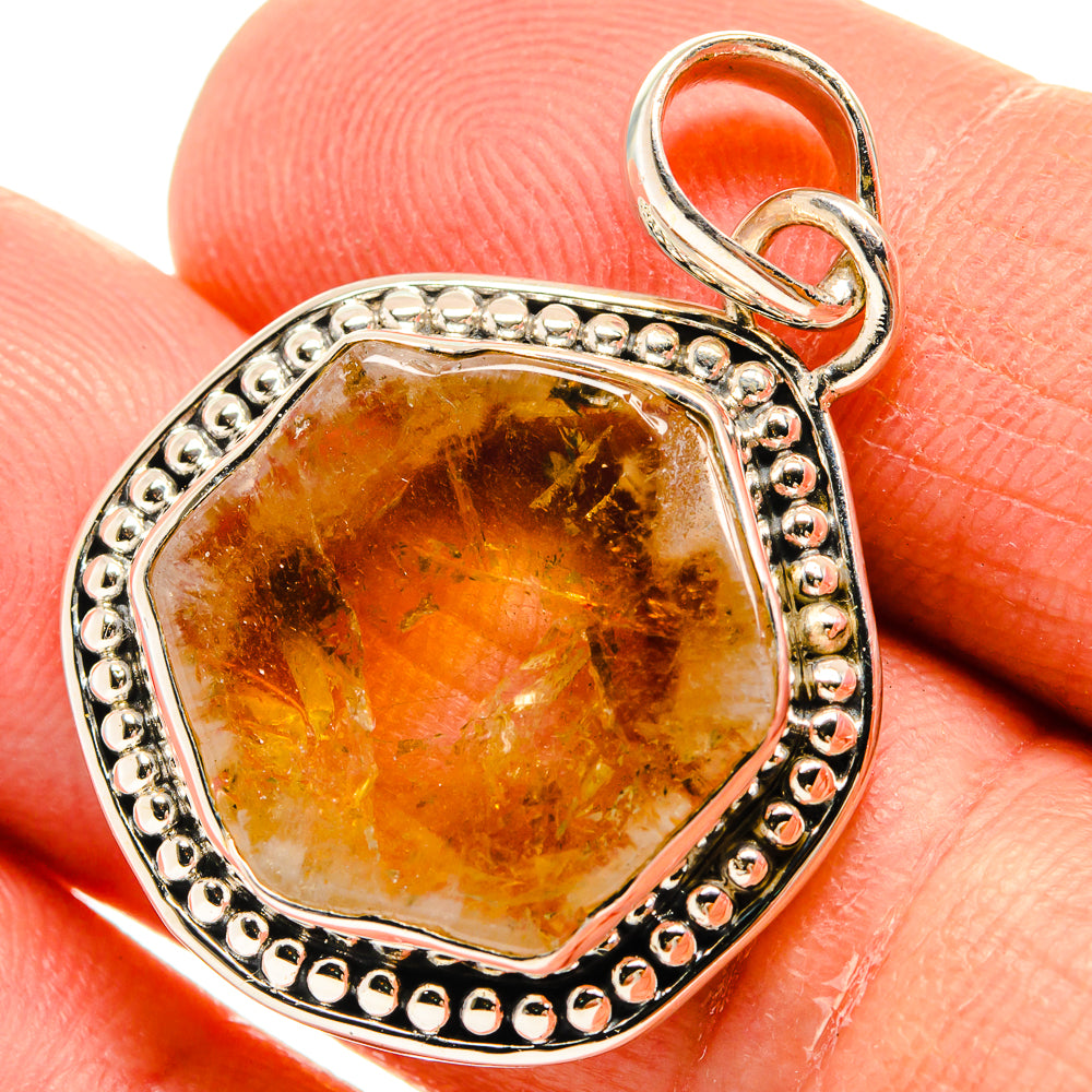 Citrine Pendants handcrafted by Ana Silver Co - PD25446