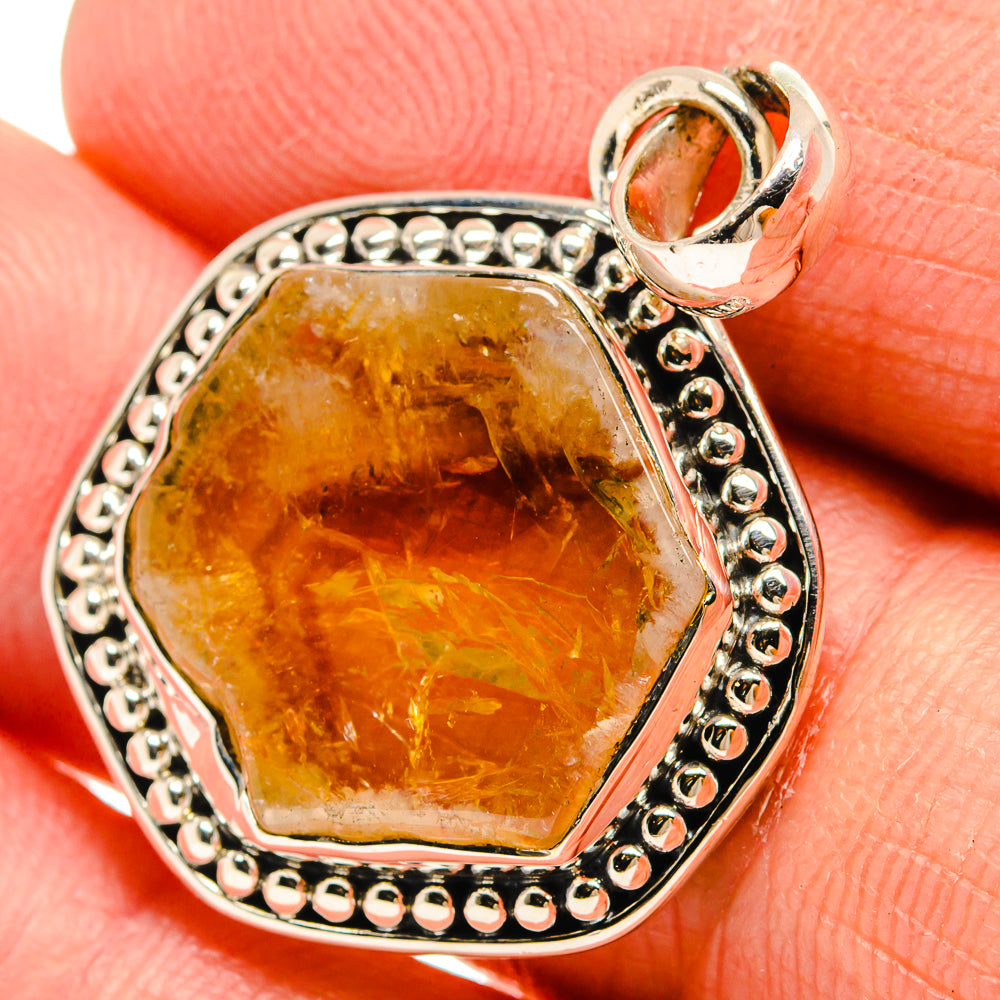 Citrine Pendants handcrafted by Ana Silver Co - PD25448