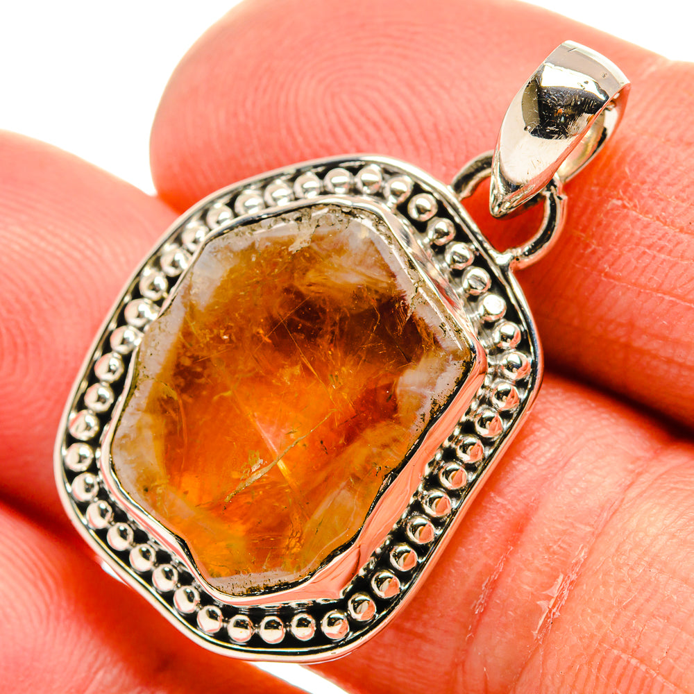 Citrine Pendants handcrafted by Ana Silver Co - PD25449