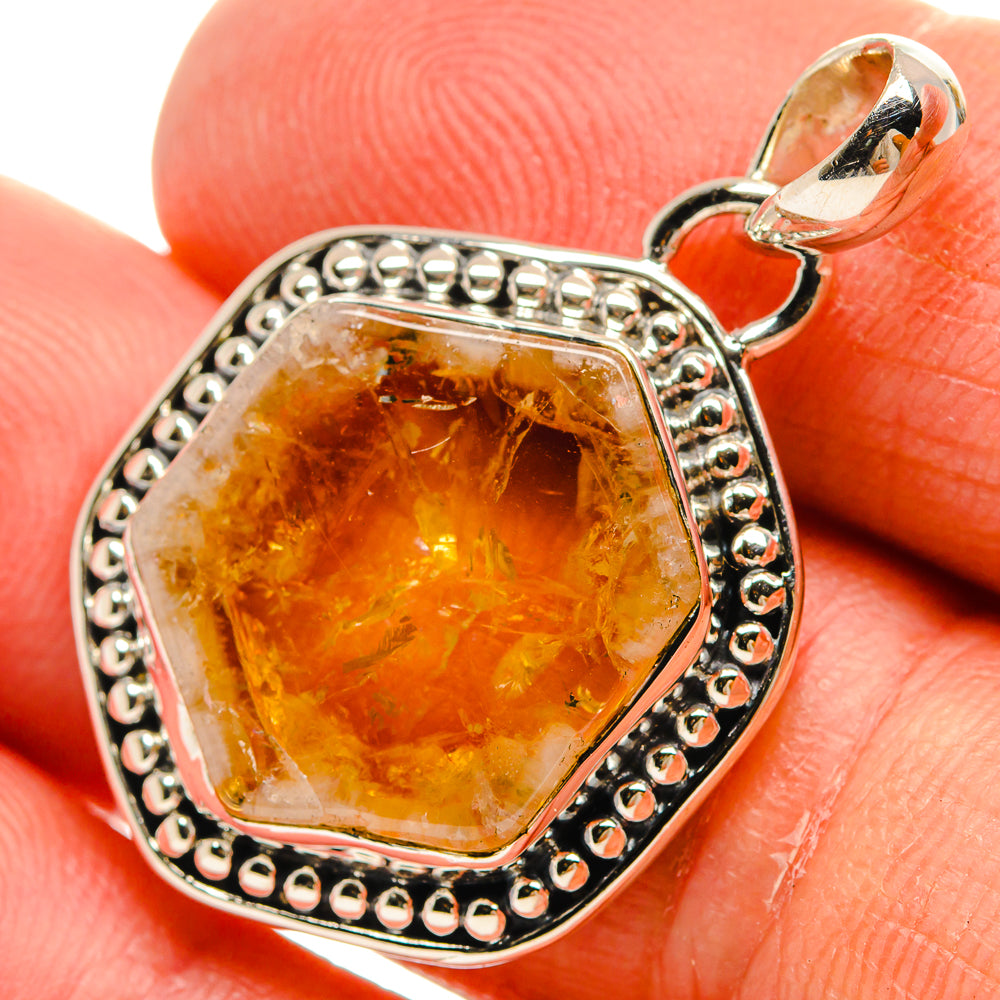 Citrine Pendants handcrafted by Ana Silver Co - PD25451