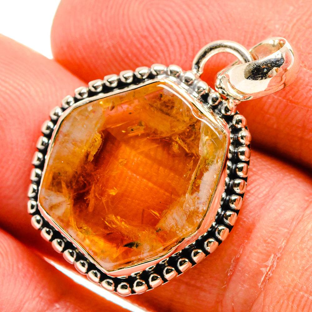 Citrine Pendants handcrafted by Ana Silver Co - PD25452