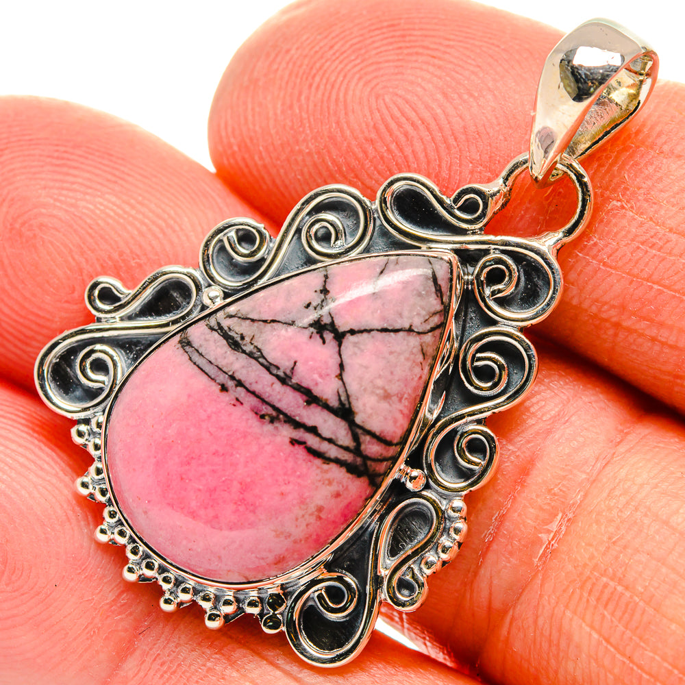 Rhodonite Pendants handcrafted by Ana Silver Co - PD25463