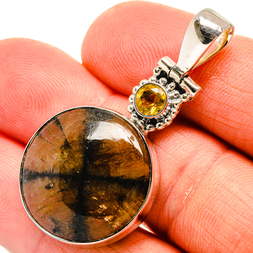 Chiastolite Pendants handcrafted by Ana Silver Co - PD25474