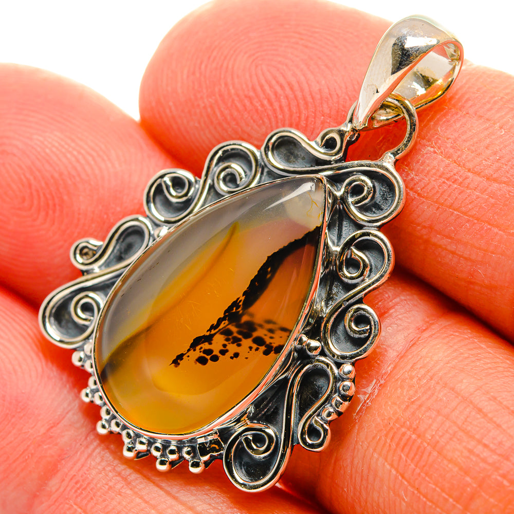 Montana Agate Pendants handcrafted by Ana Silver Co - PD25476