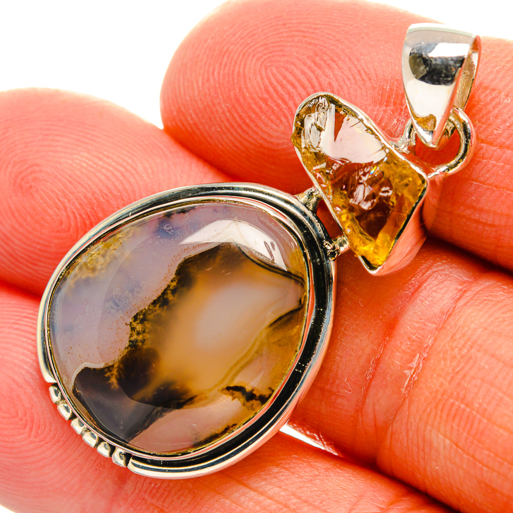 Montana Agate Pendants handcrafted by Ana Silver Co - PD25484