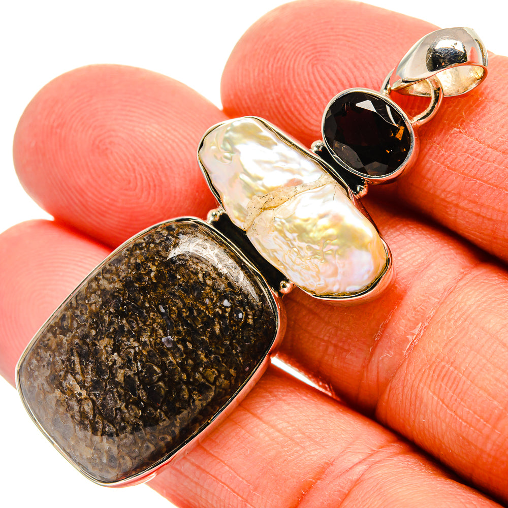 Dinosaur Bone Pendants handcrafted by Ana Silver Co - PD25486