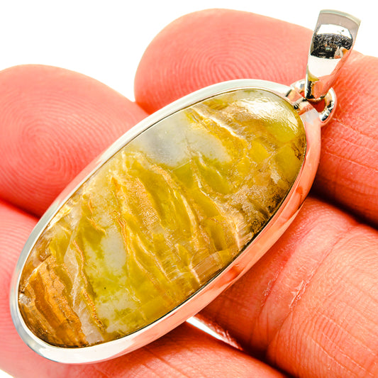 Plume Agate Pendants handcrafted by Ana Silver Co - PD25498