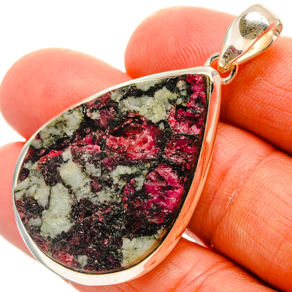 Russian Eudialyte Pendants handcrafted by Ana Silver Co - PD25499