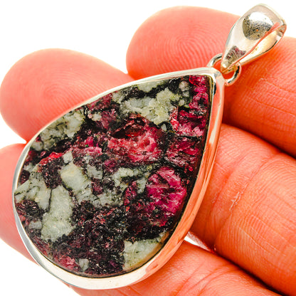 Russian Eudialyte Pendants handcrafted by Ana Silver Co - PD25499