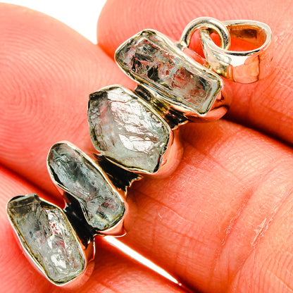 Aquamarine Pendants handcrafted by Ana Silver Co - PD25508