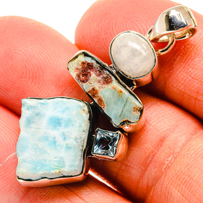 Larimar Pendants handcrafted by Ana Silver Co - PD25513