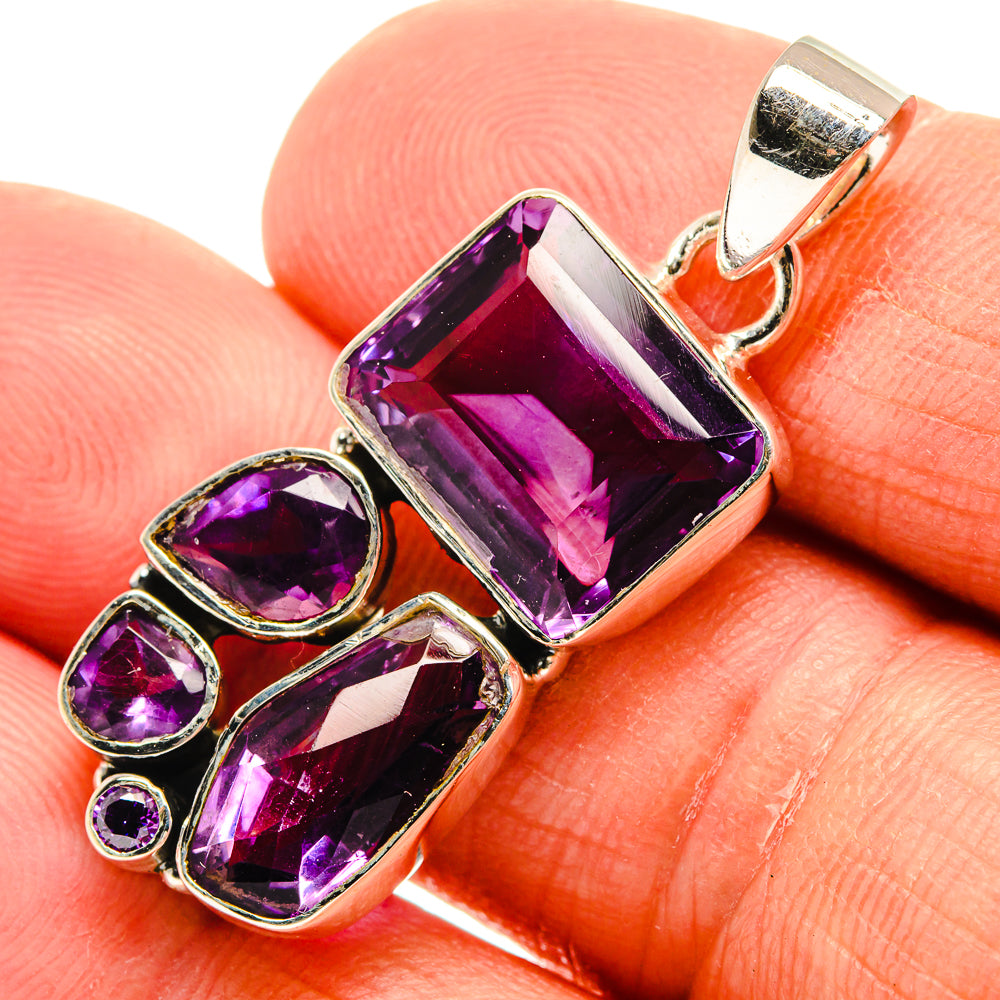 Amethyst Pendants handcrafted by Ana Silver Co - PD25515