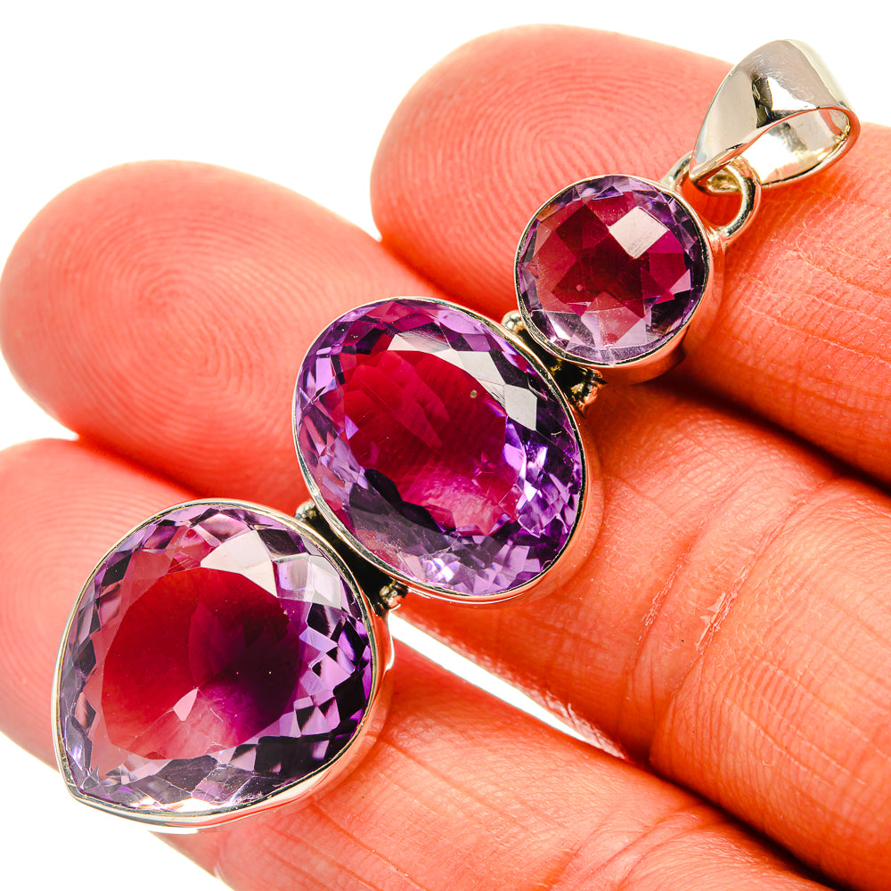 Amethyst Pendants handcrafted by Ana Silver Co - PD25517