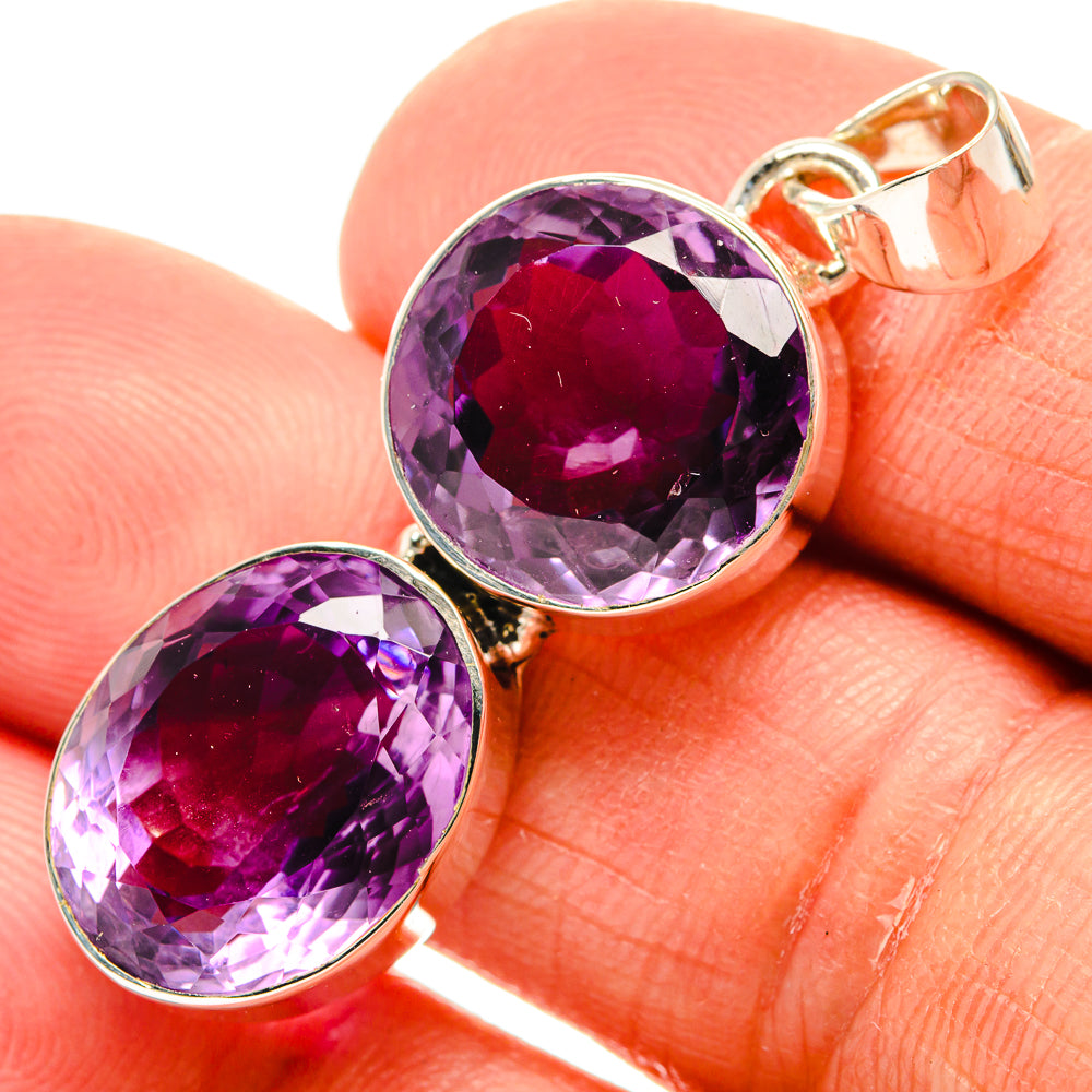 Amethyst Pendants handcrafted by Ana Silver Co - PD25519