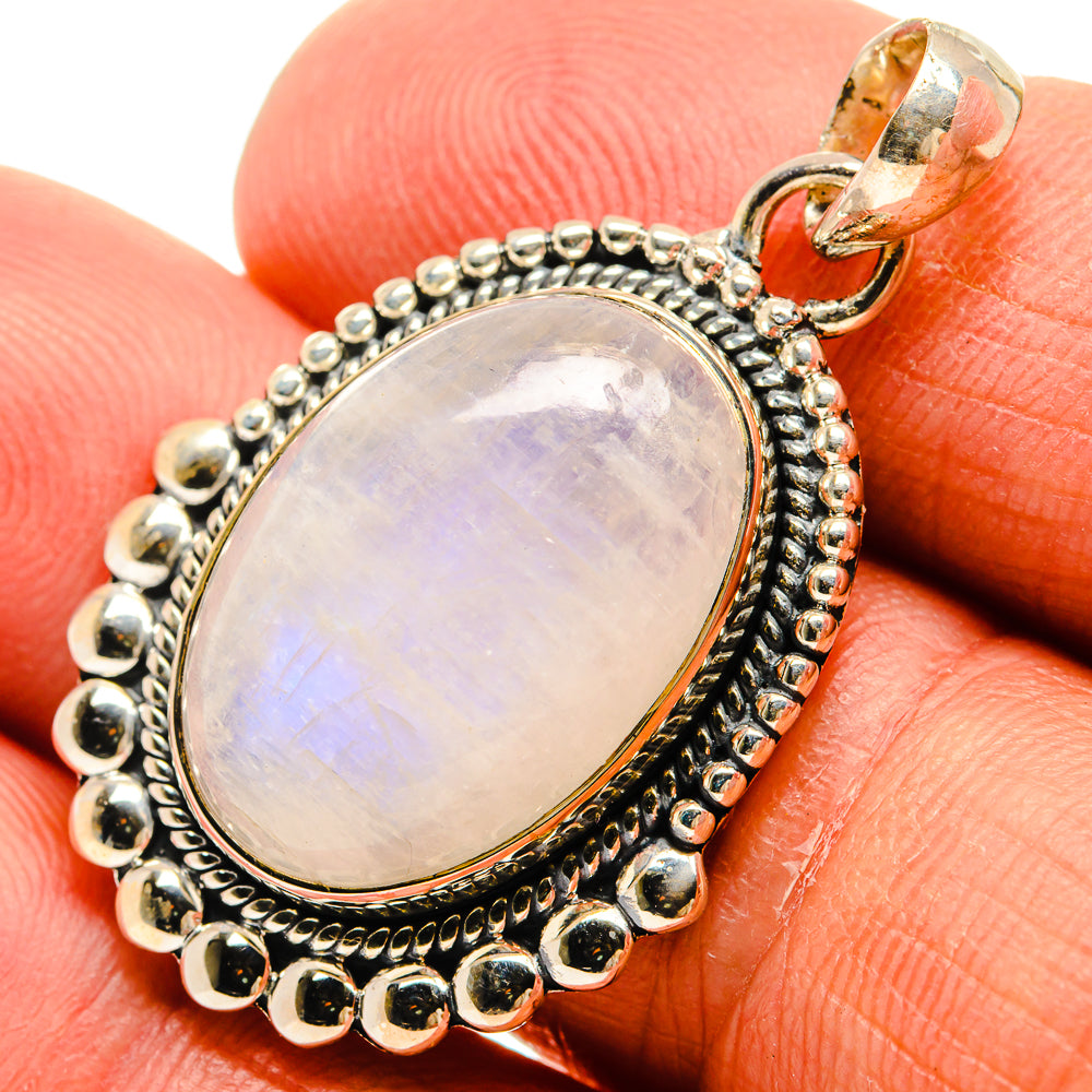 Rainbow Moonstone Pendants handcrafted by Ana Silver Co - PD25529