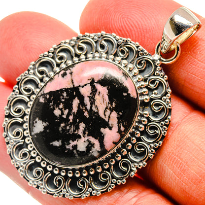 Rhodonite Pendants handcrafted by Ana Silver Co - PD25533