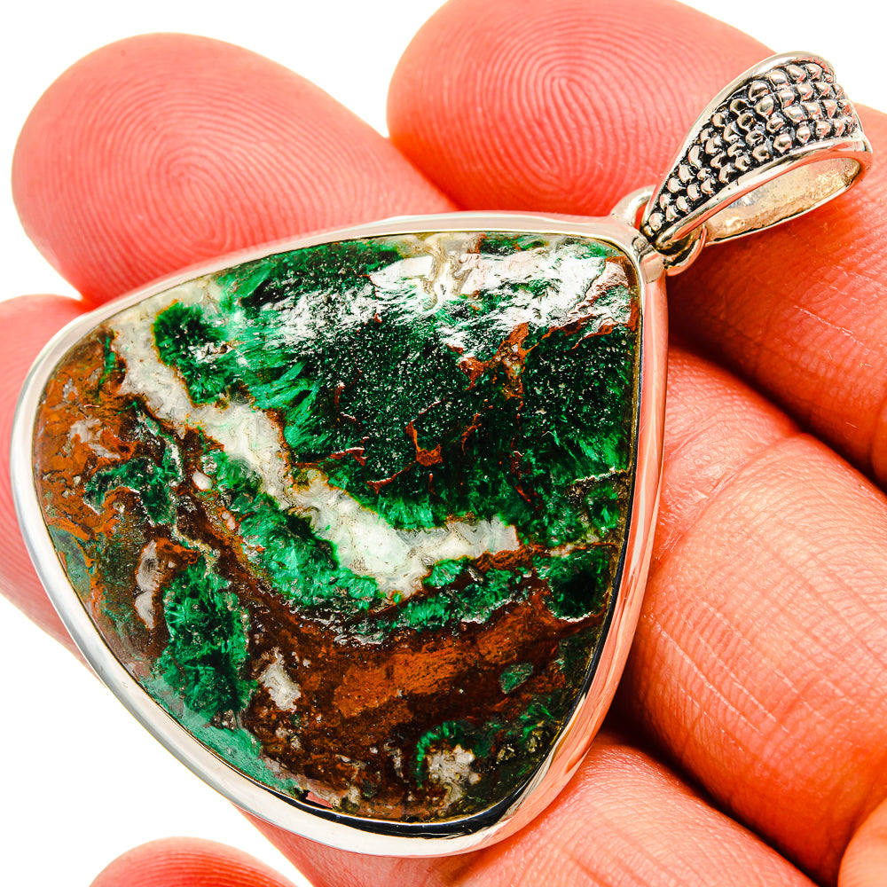 Chrysocolla Pendants handcrafted by Ana Silver Co - PD25541