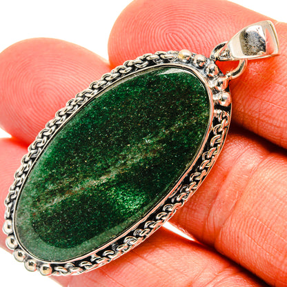 Green Aventurine Pendants handcrafted by Ana Silver Co - PD25545
