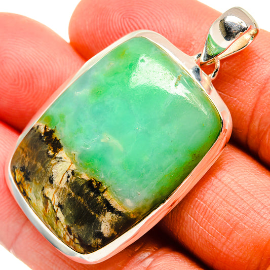 Chrysoprase Pendants handcrafted by Ana Silver Co - PD25546