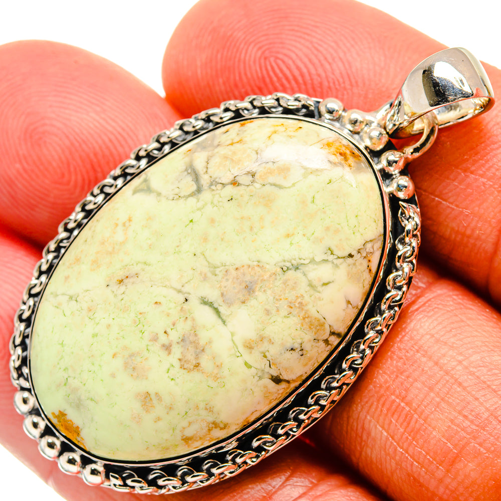 Lemon Chrysoprase Pendants handcrafted by Ana Silver Co - PD25547