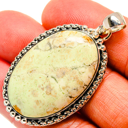 Lemon Chrysoprase Pendants handcrafted by Ana Silver Co - PD25547