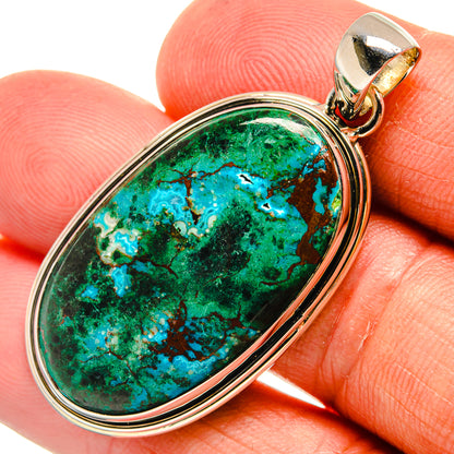 Chrysocolla Pendants handcrafted by Ana Silver Co - PD25559