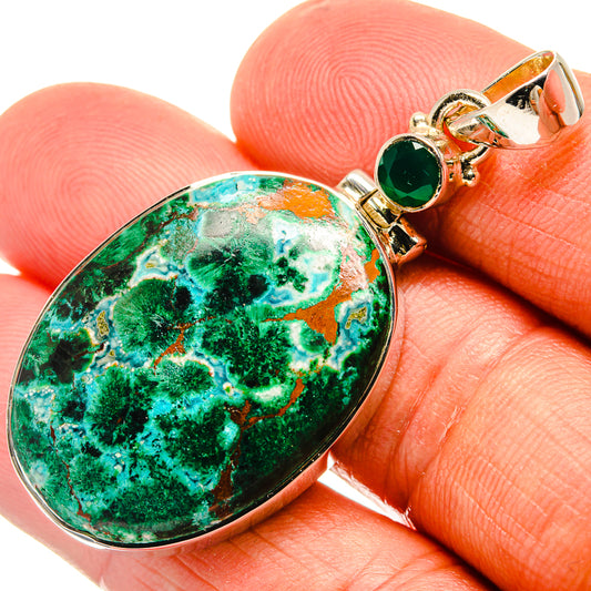 Chrysocolla Pendants handcrafted by Ana Silver Co - PD25565