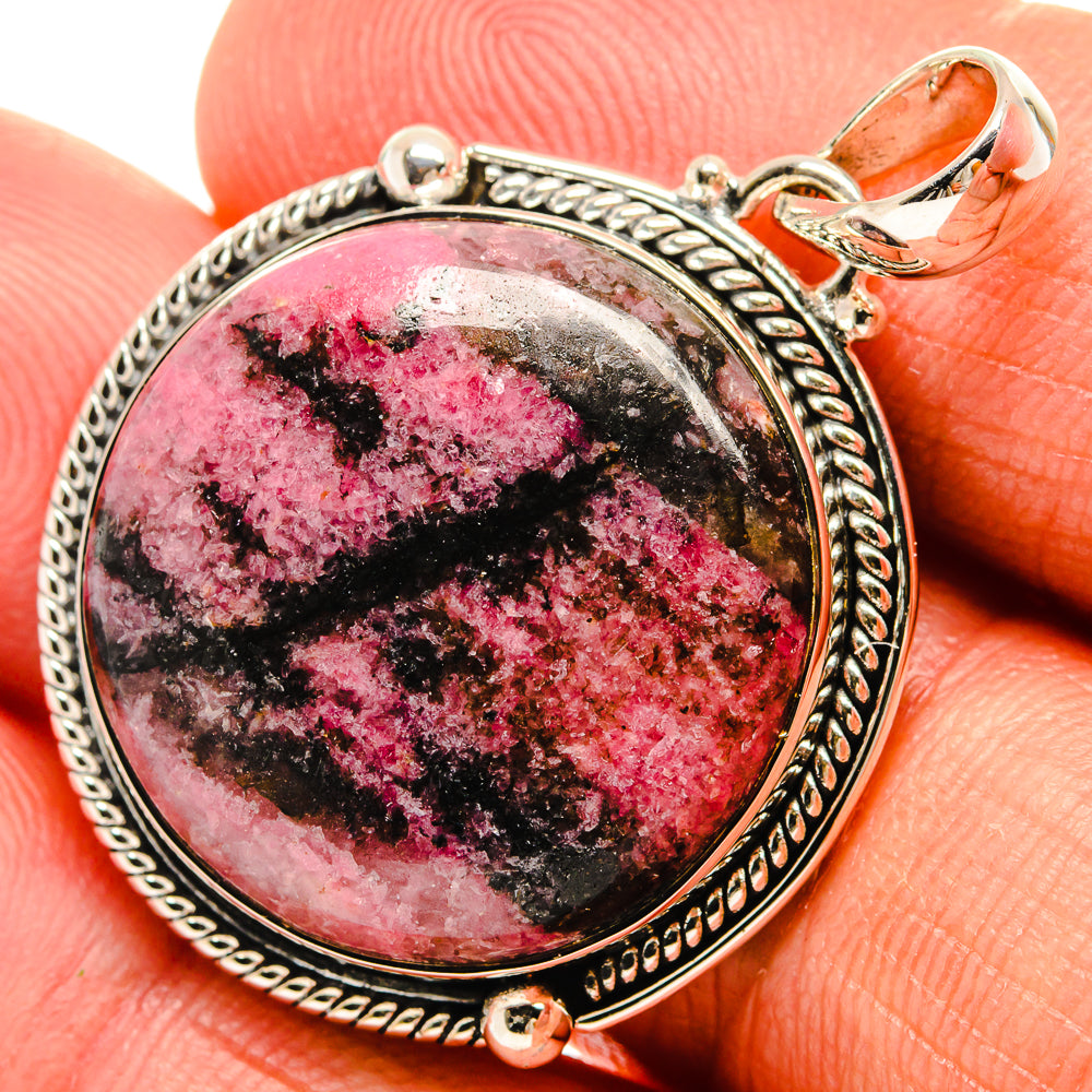 Rhodonite Pendants handcrafted by Ana Silver Co - PD25569