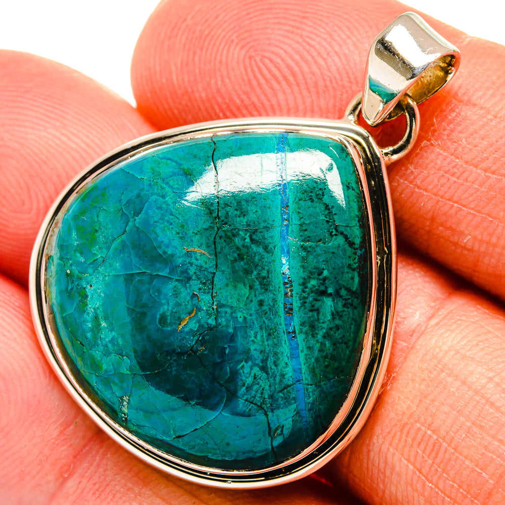 Chrysocolla Pendants handcrafted by Ana Silver Co - PD25571