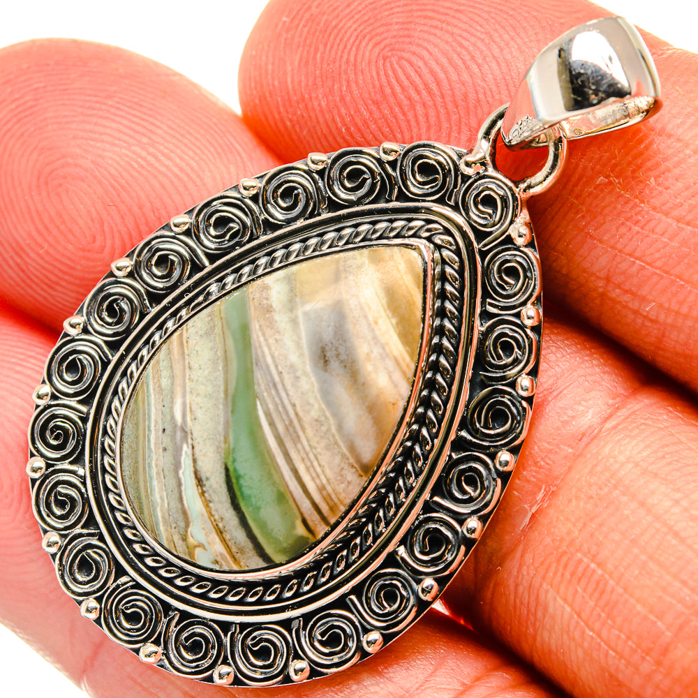 Ocean Jasper Pendants handcrafted by Ana Silver Co - PD25573